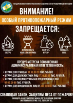 Внимание! Действует особый противопожарный режим!